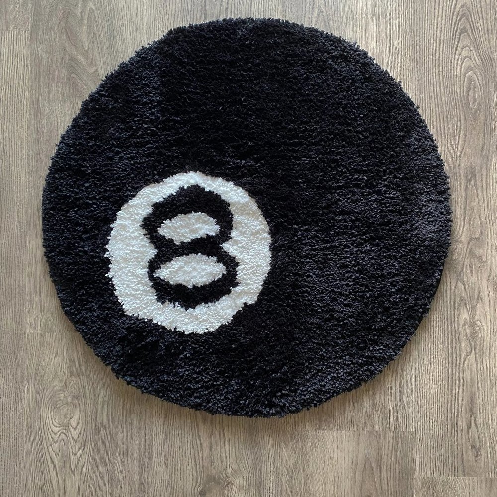 8 ball decor rug